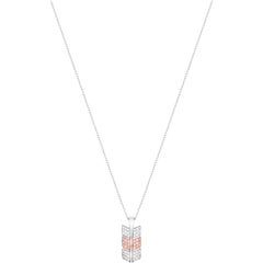 Eros Diamond Pendant 18 Karat White and Rose Gold