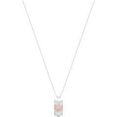 Eros Diamond Pendant 18 Karat White and Rose Gold