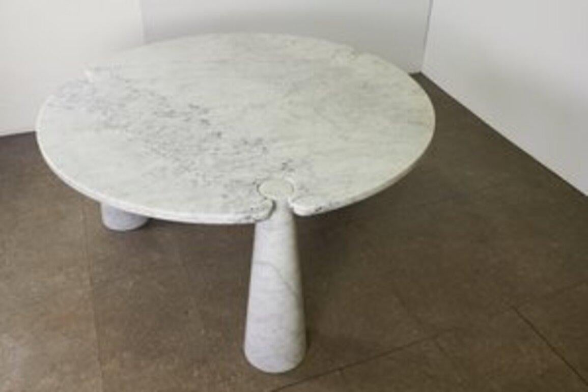 Eros Dining Table in White Marble by Angelo Mangiarotti for Skipper, 1970s 7