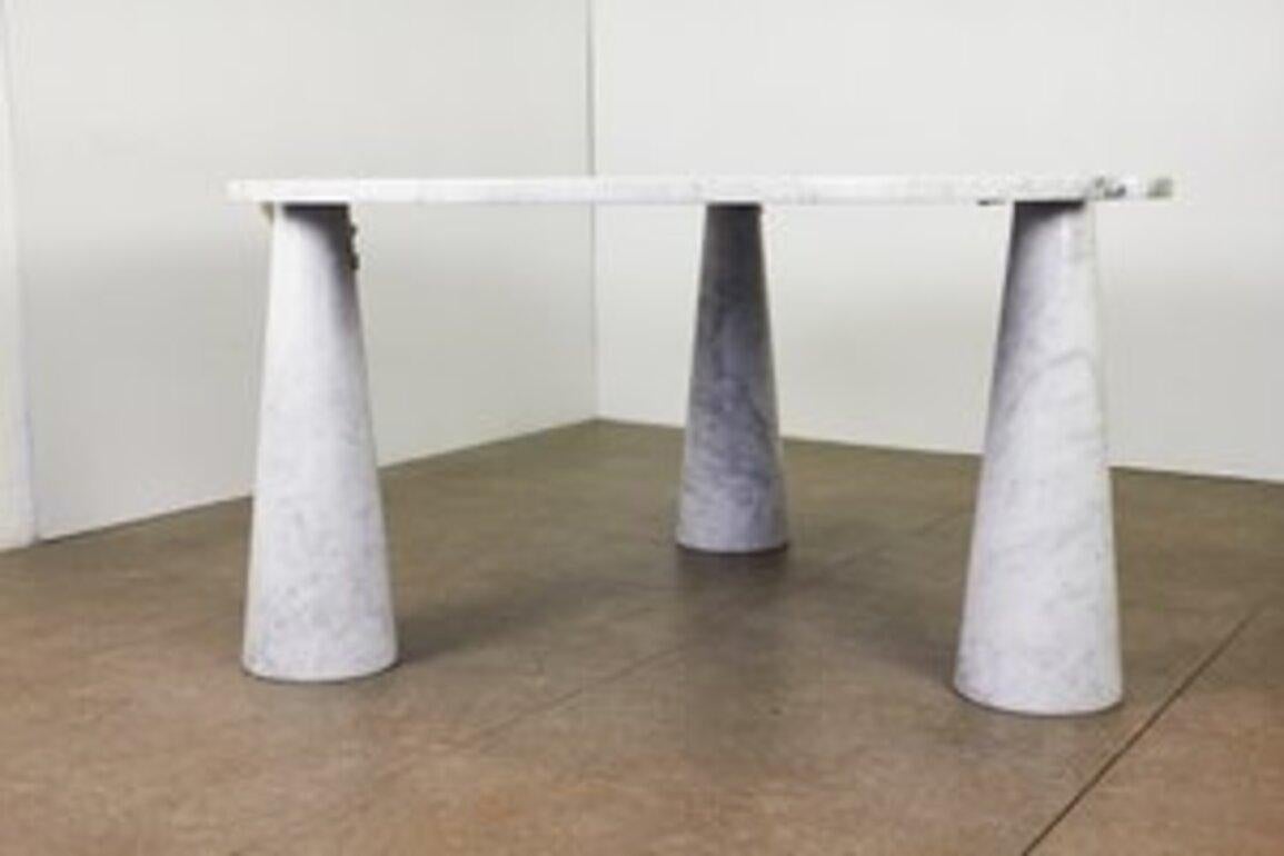 Eros Dining Table in White Marble by Angelo Mangiarotti for Skipper, 1970s For Sale 8
