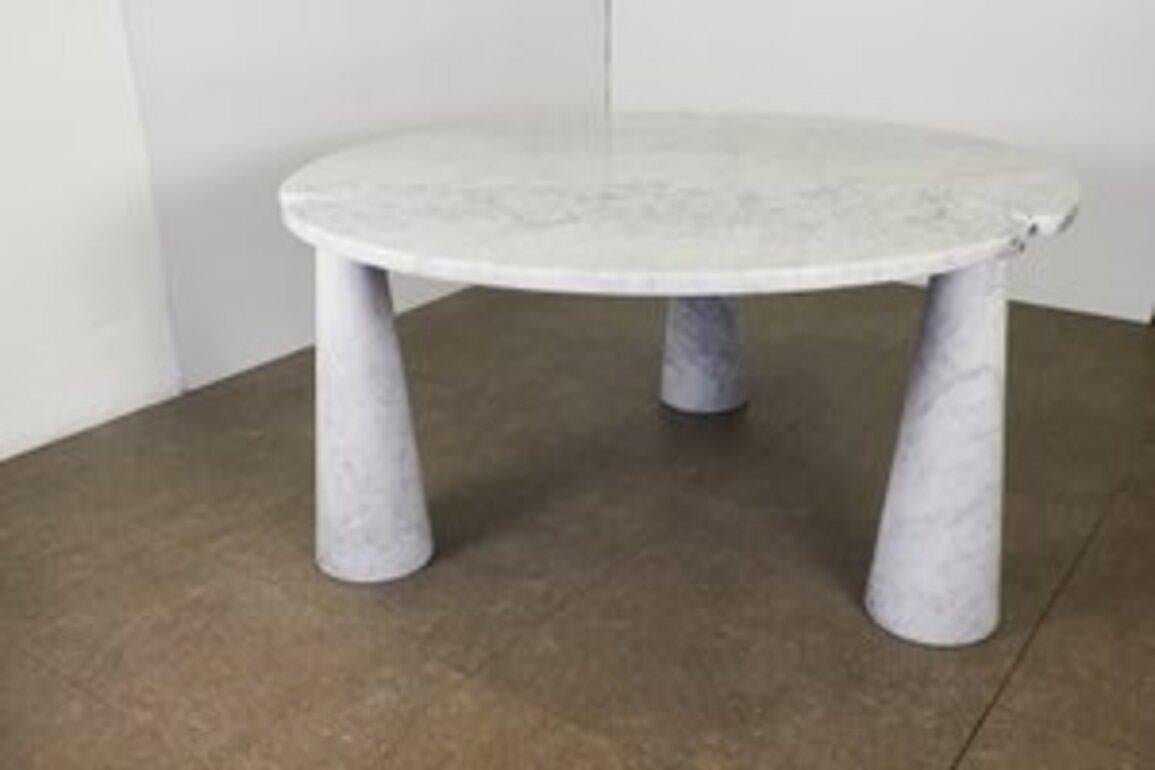 Table de salle à manger Eros en marbre blanc par Angelo Mangiarotti pour Skipper, 1970 1