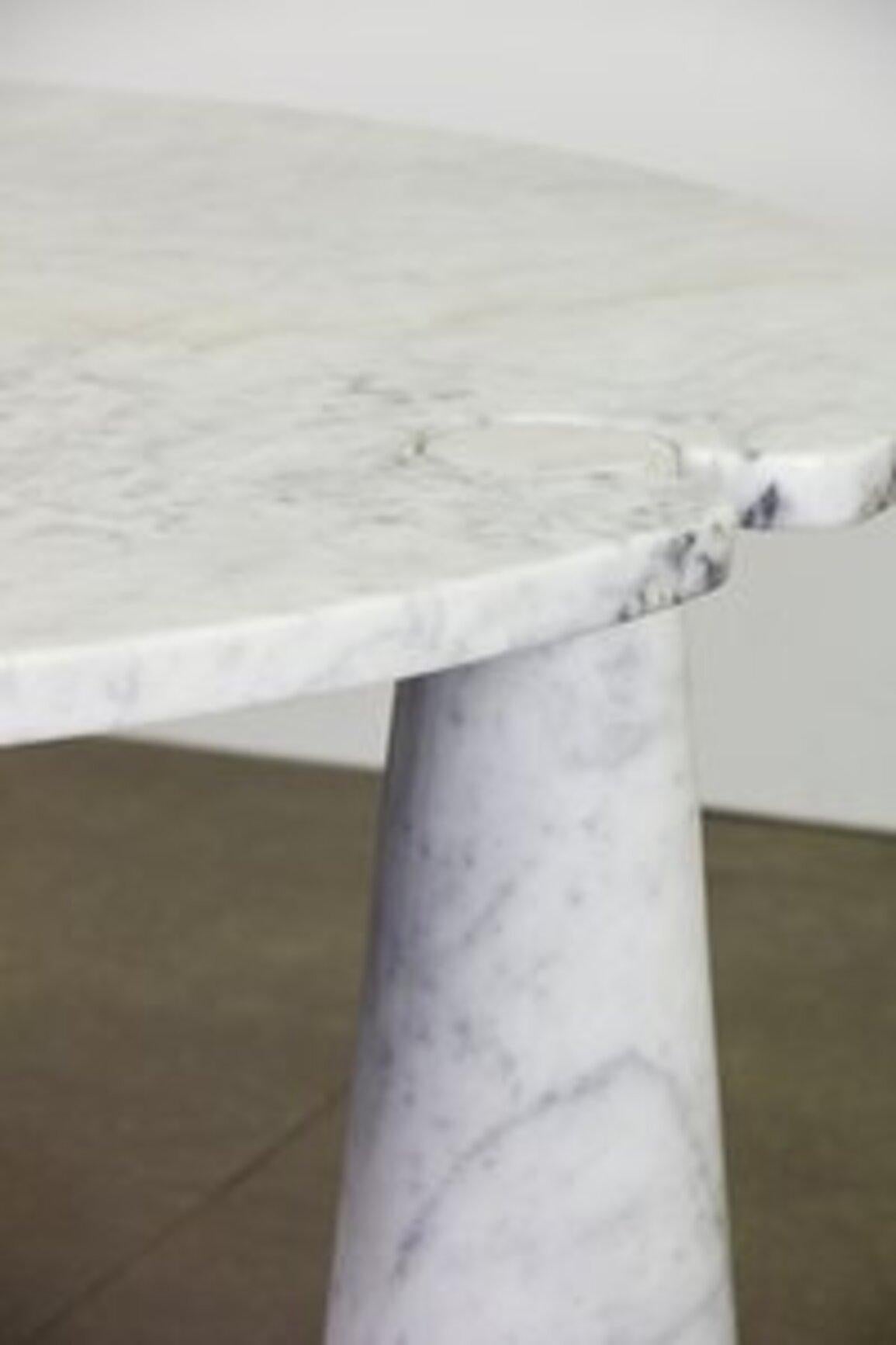 Eros Dining Table in White Marble by Angelo Mangiarotti for Skipper, 1970s For Sale 3