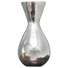 Eros Genazzi 20th Century Modern Italian Silver Flower Vase Milan, 1950s