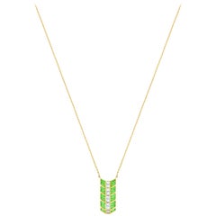 Eros Pendant Emeralds 18 Karat Yellow Gold