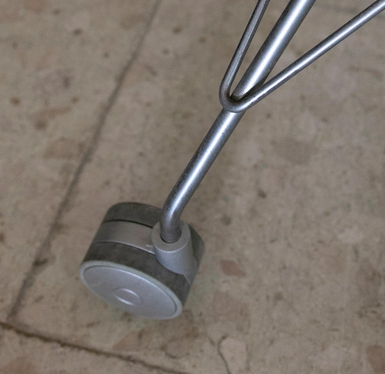 Eros Red Eiffel Swivel Chair on Wheels Philippe Starck for Kartell