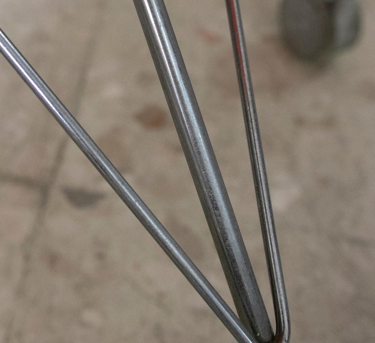 Eros Red Eiffel Swivel Chair on Wheels Philippe Starck for Kartell