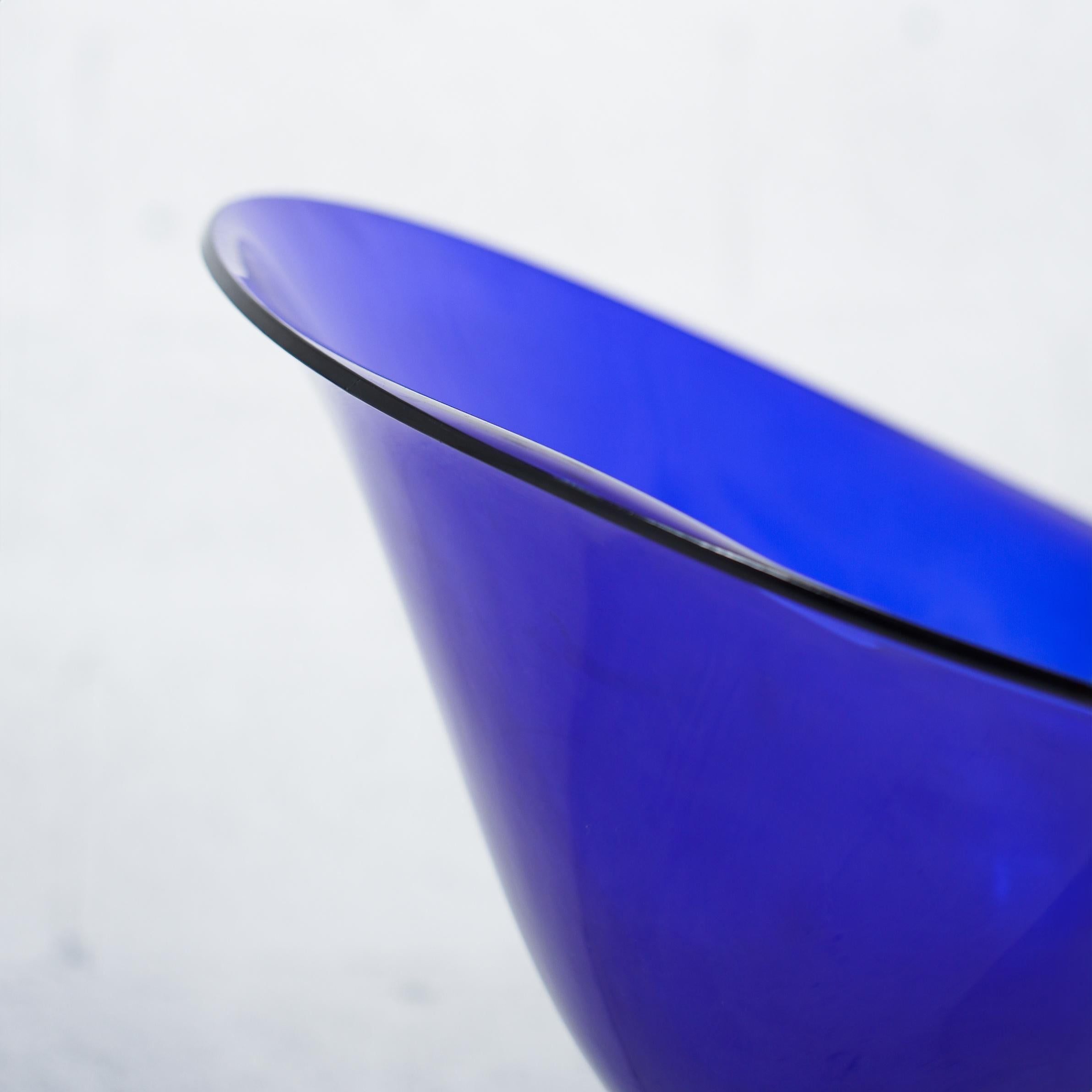 Italian Eros swivel blue chair by Philippe Starck for Kartell 90s For Sale