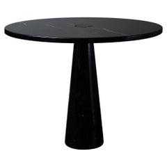 Eros Table in Black Marble by Angelo Mangiarotti