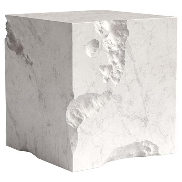Erosia Marble Cube Side Table For Sale at 1stDibs | marble cube table ...