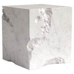 Erosia Marble Cube Side Table