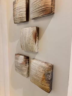 Erosion Series Ceramic Tiles, Handcrafted from Wild Clay, Unique Set Josh Copus
