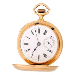 Erotic 18 Karat Rose Gold Pocket Watch