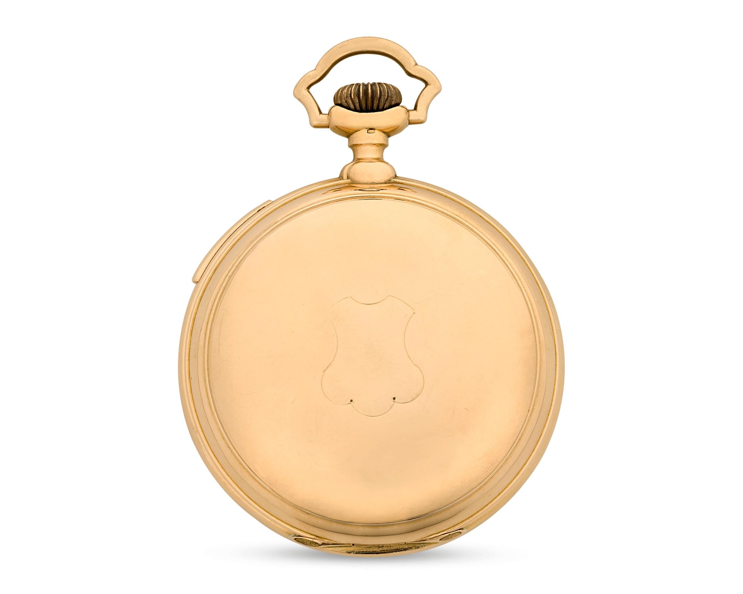 Men's Erotic 18 Karat Rose Gold Pocket Watch