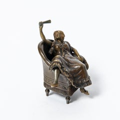 Erotische Bronzeskulptur. Österreich, Anfang des 20. Jahrhunderts.