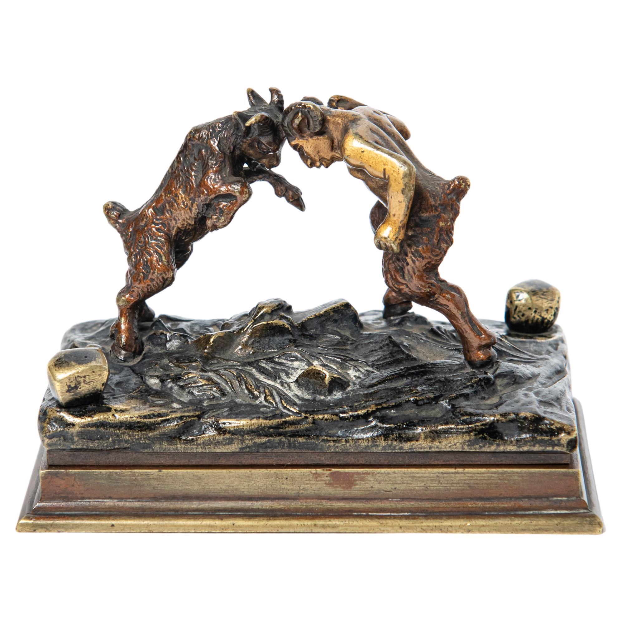 Erotic bronze sculpture. Austria, early 20th century.