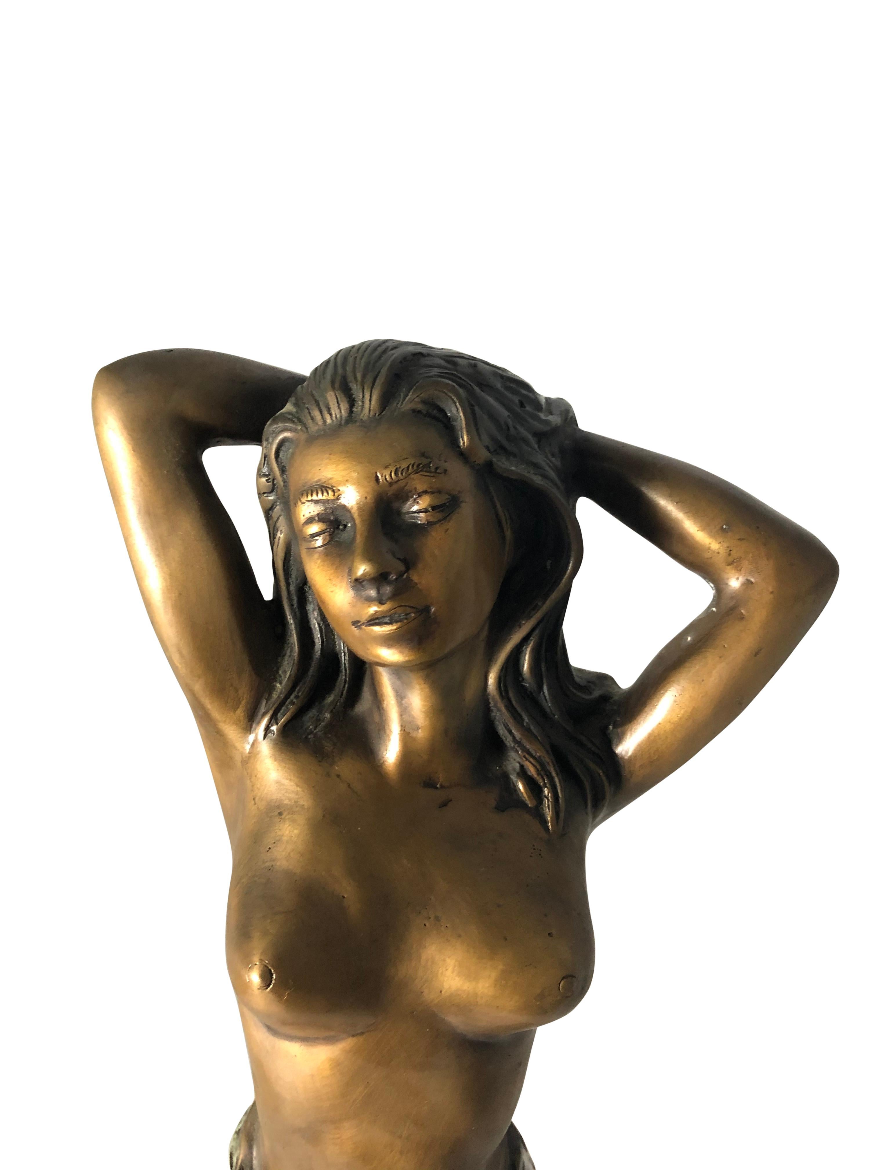 Erotic Bronze Woman, Art Deco Style, 20th Century For Sale 3