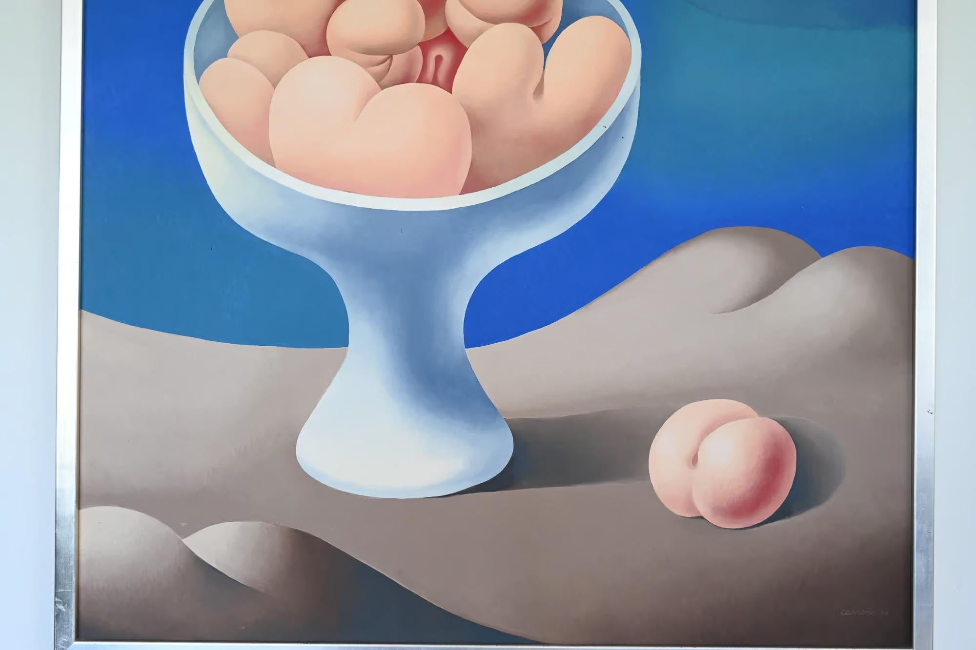 Chilean Erotic fruit still life by Mario Carreño For Sale