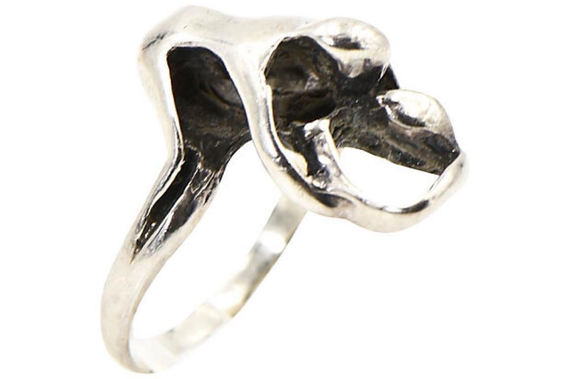 Erotic Kama Sutra Sterling Silver Ring 1