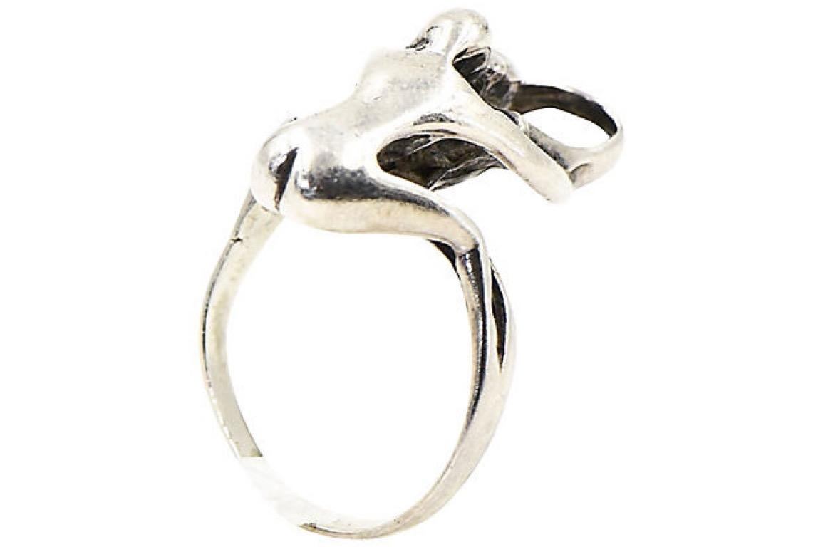 Erotic Kama Sutra Sterling Silver Ring 2