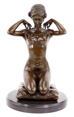 Erotic Nude Statue, Art Nouveau style Bronze Sculpture