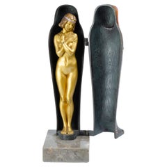 Erotic Sculpture "Egyptian Mummy" by Franz Xaver Bergman