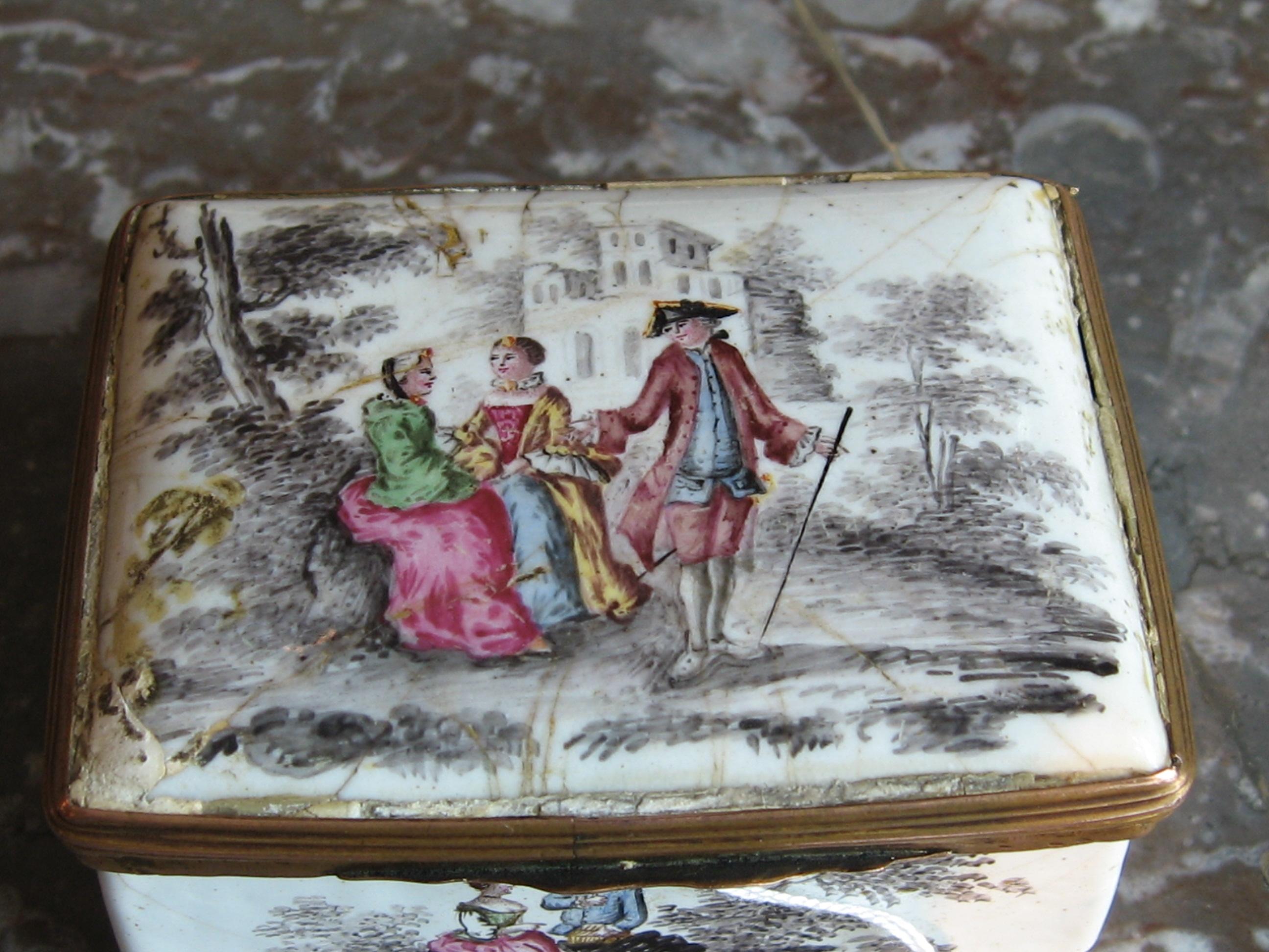 Erotic Snuff Tobacco Box with Highly Explicit Erotic Scenes Behind Secret Lid 2