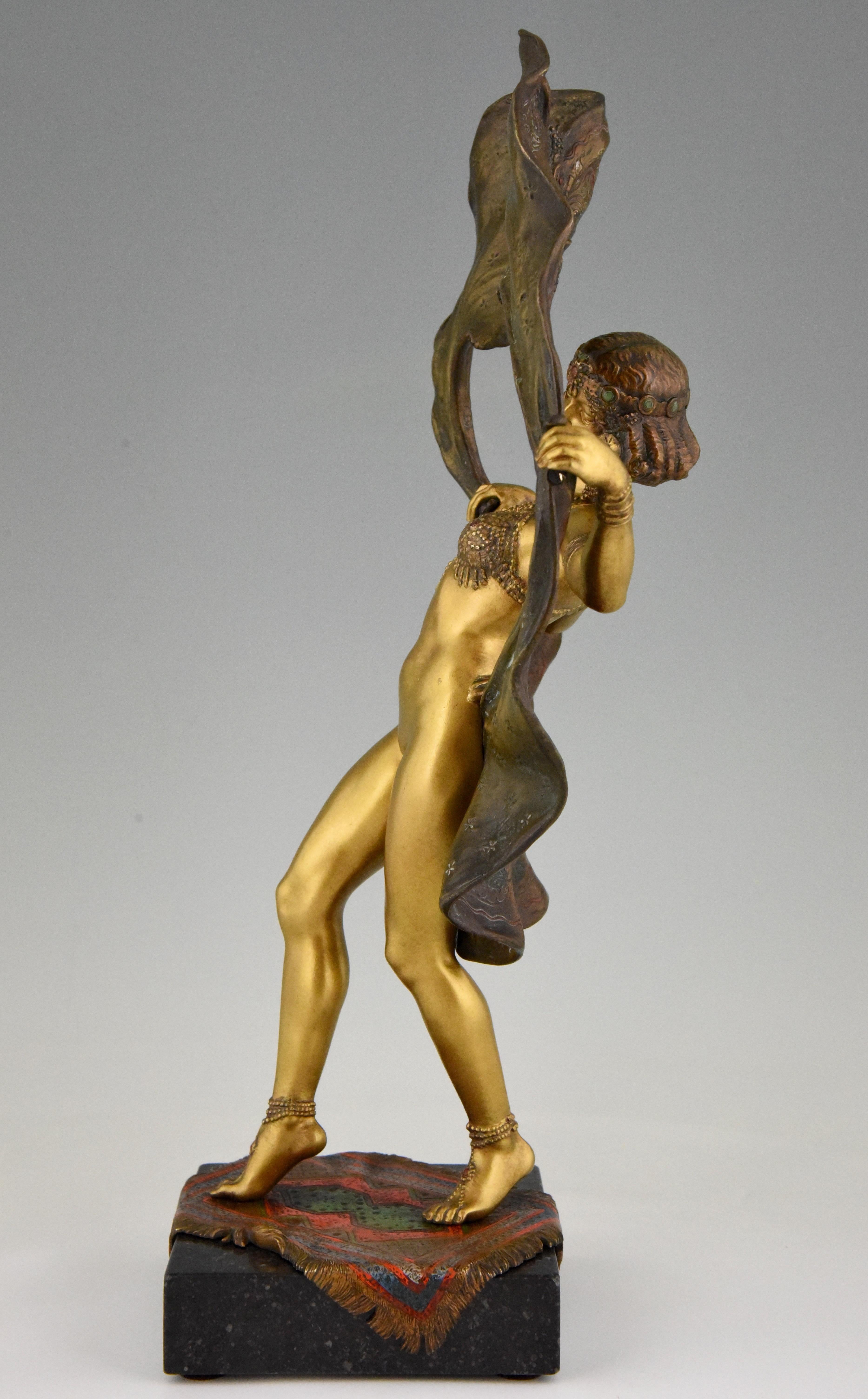 Erotic Vienna Bronze Oriental Nude Removable Skirt Franz Xavier Bergman, 1910 3
