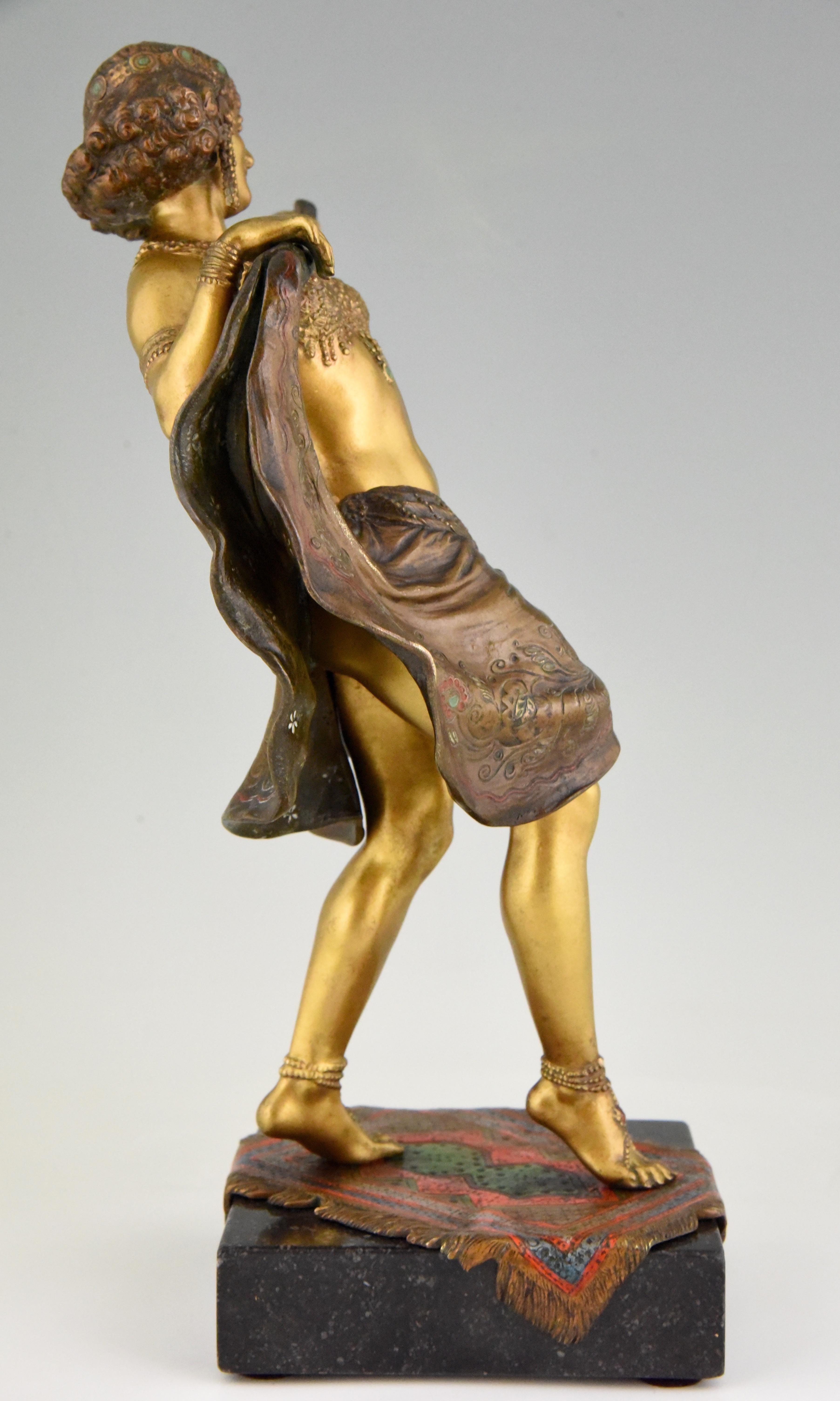 Erotic Vienna Bronze Oriental Nude Removable Skirt Franz Xavier Bergman, 1910 1