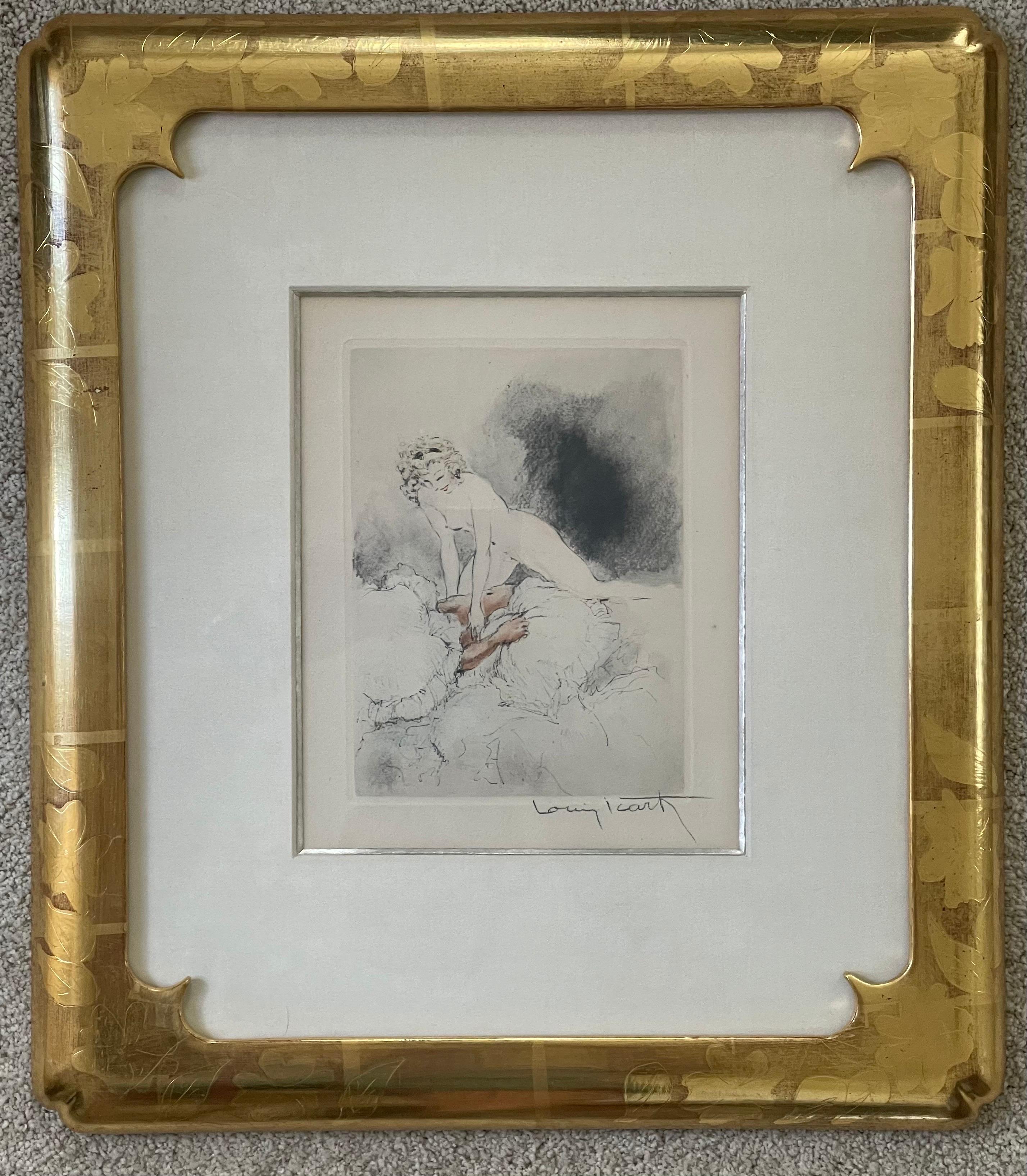 Erotica Etching by Louis Icart from the 