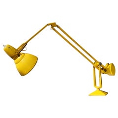 Erpe Belgium Yellow Metal Adjustable Desk Lamp