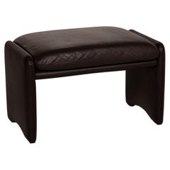 Erpo Brown Leather Stool Brown
