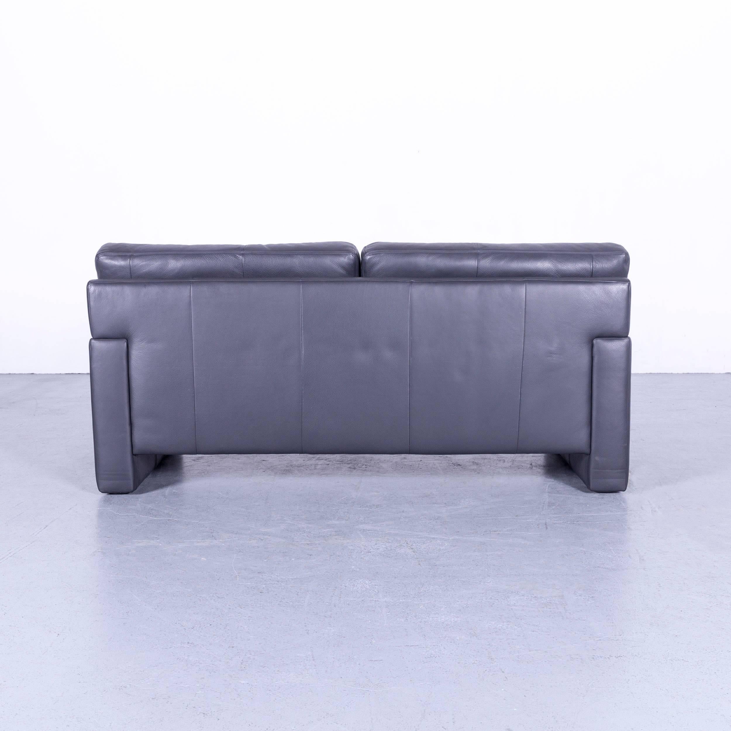 Erpo CL 300 Leather Sofa Grey Three-Seat Couch 2