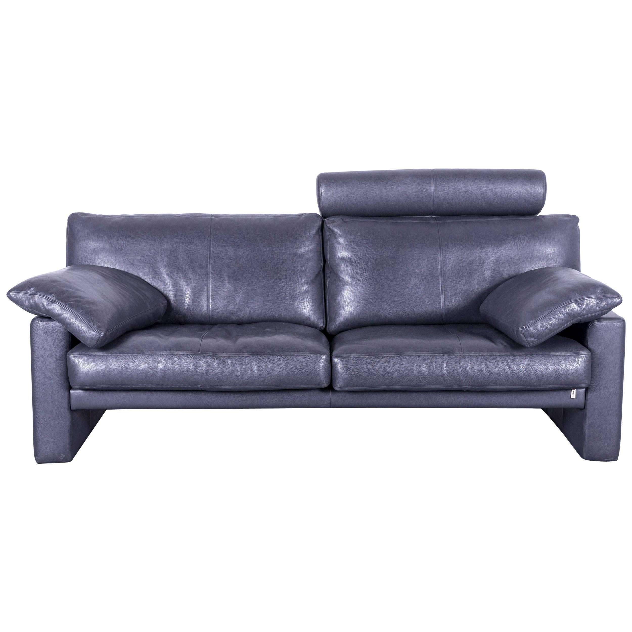 Erpo CL 300 Leather Sofa Grey Three-Seat Couch