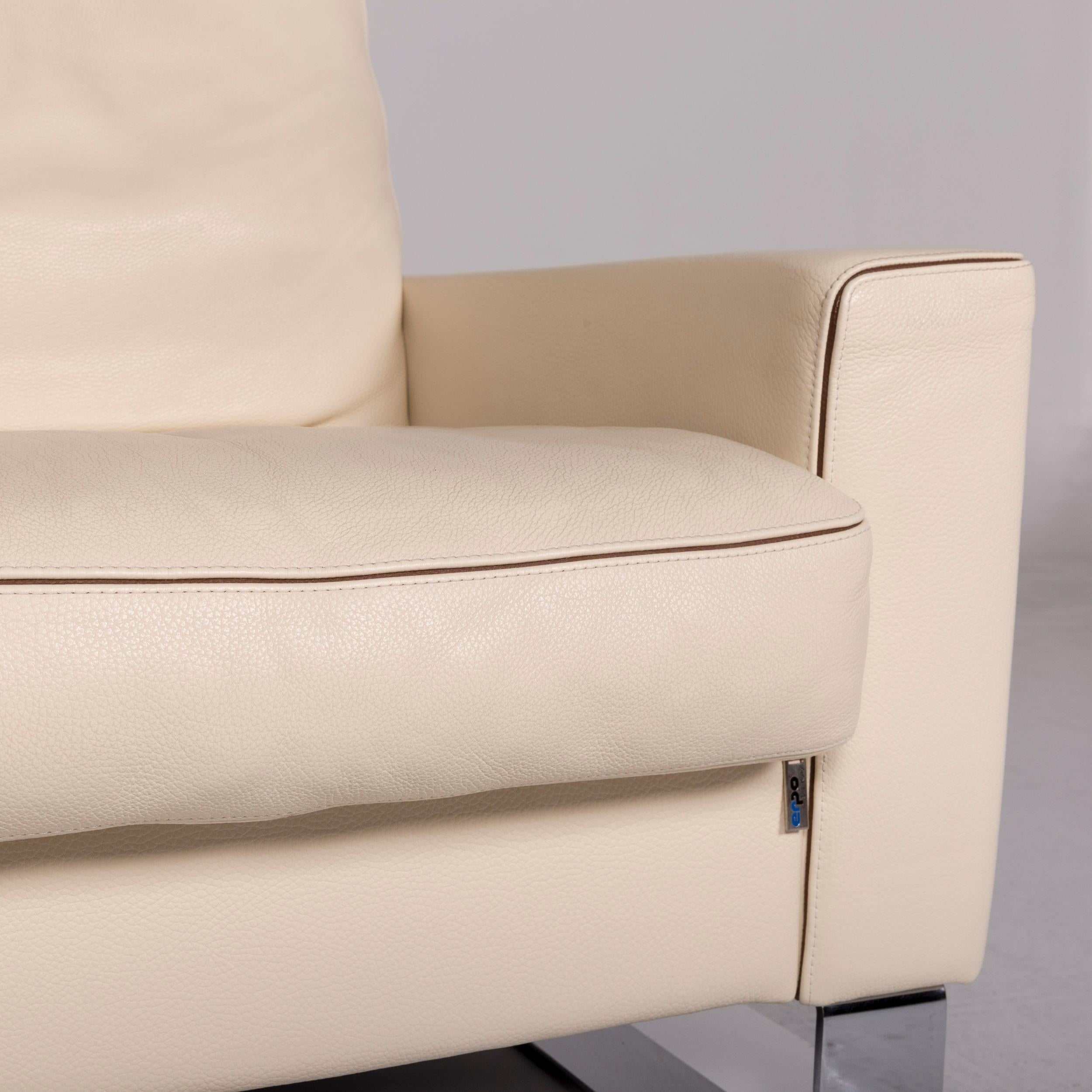 Modern Erpo Cl 400 Leather Armchair Cream Function