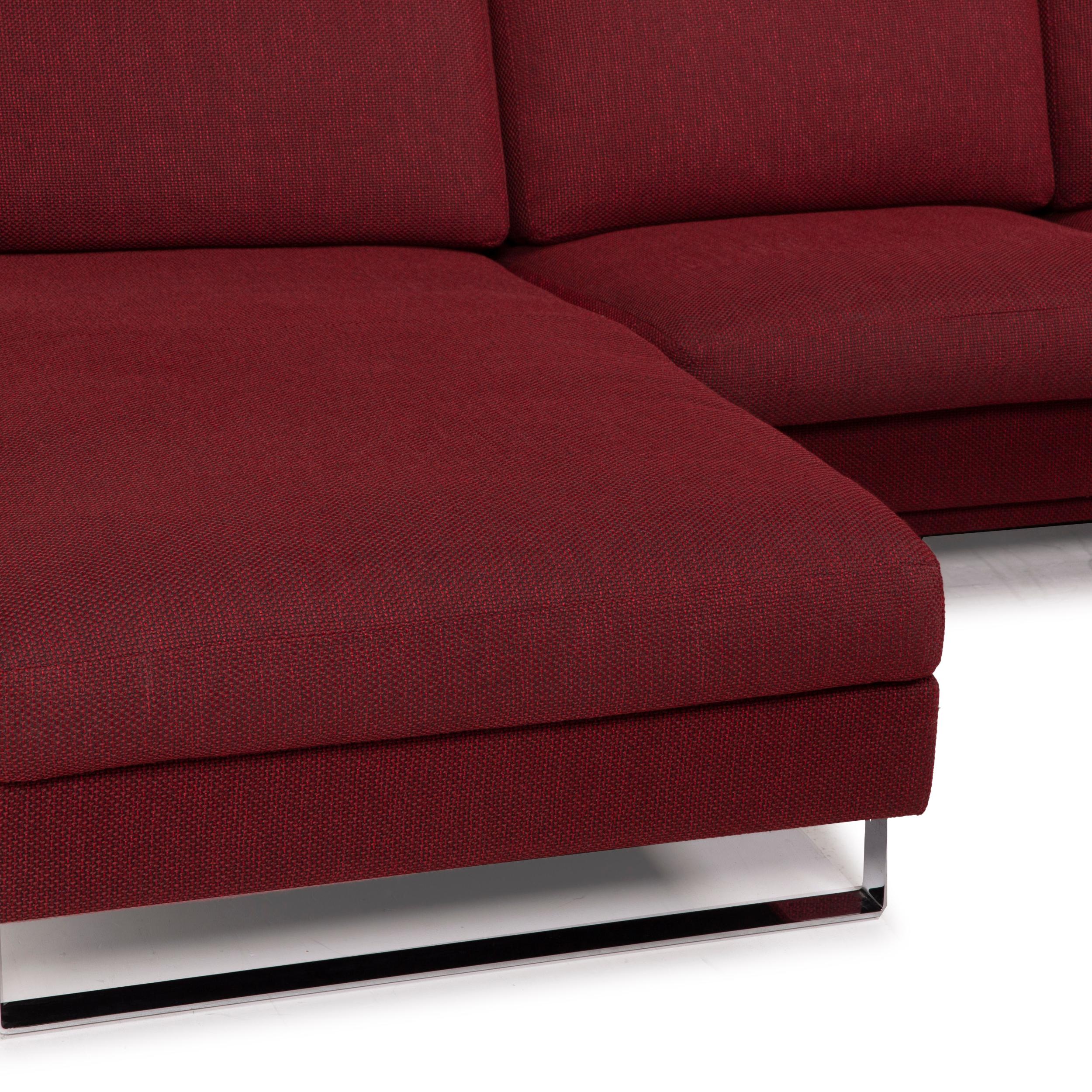 Modern Erpo CL 500 Fabric Sofa Red Corner Sofa