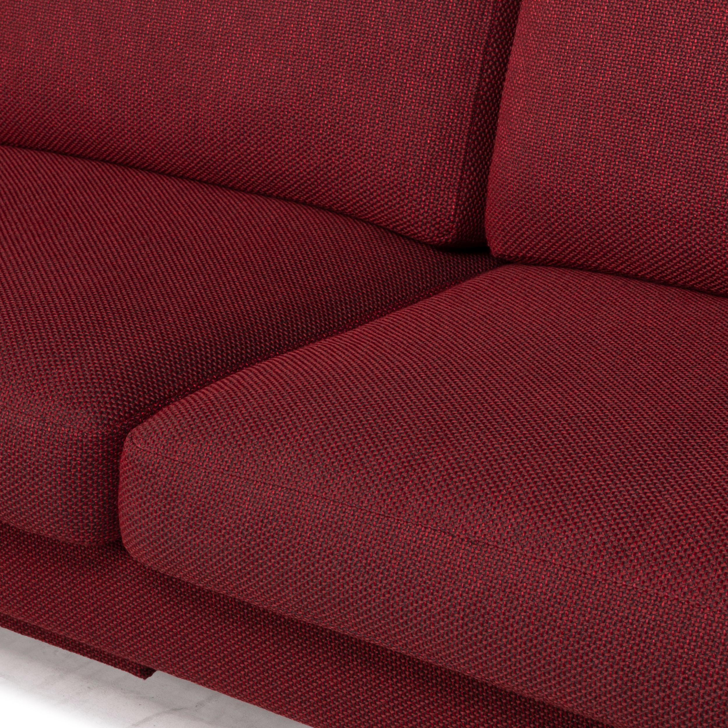 Contemporary Erpo CL 500 Fabric Sofa Red Corner Sofa