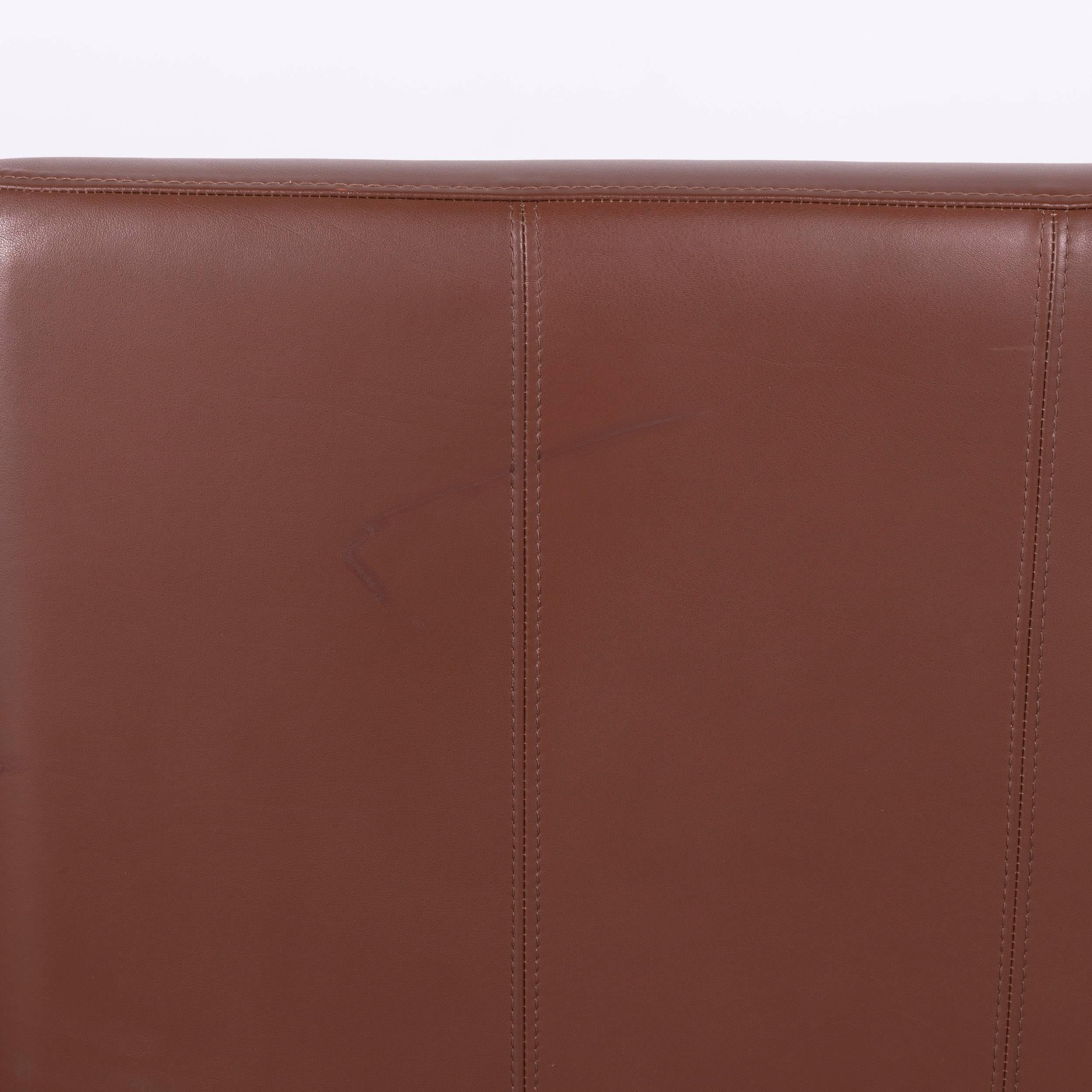 German Erpo Designer Leather Armchair Brown One-Seat