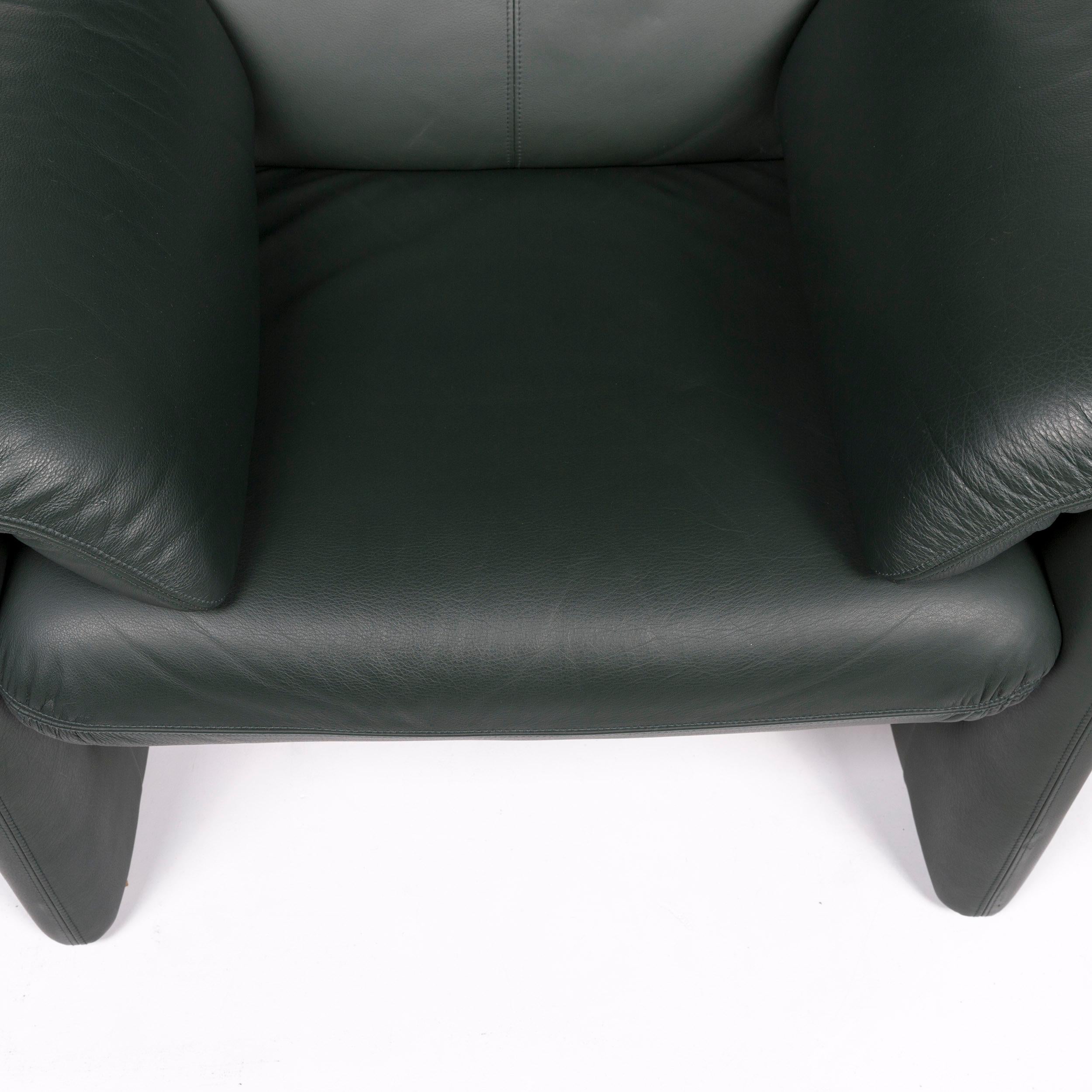 German Erpo Leather Armchair Green Function Relax Function