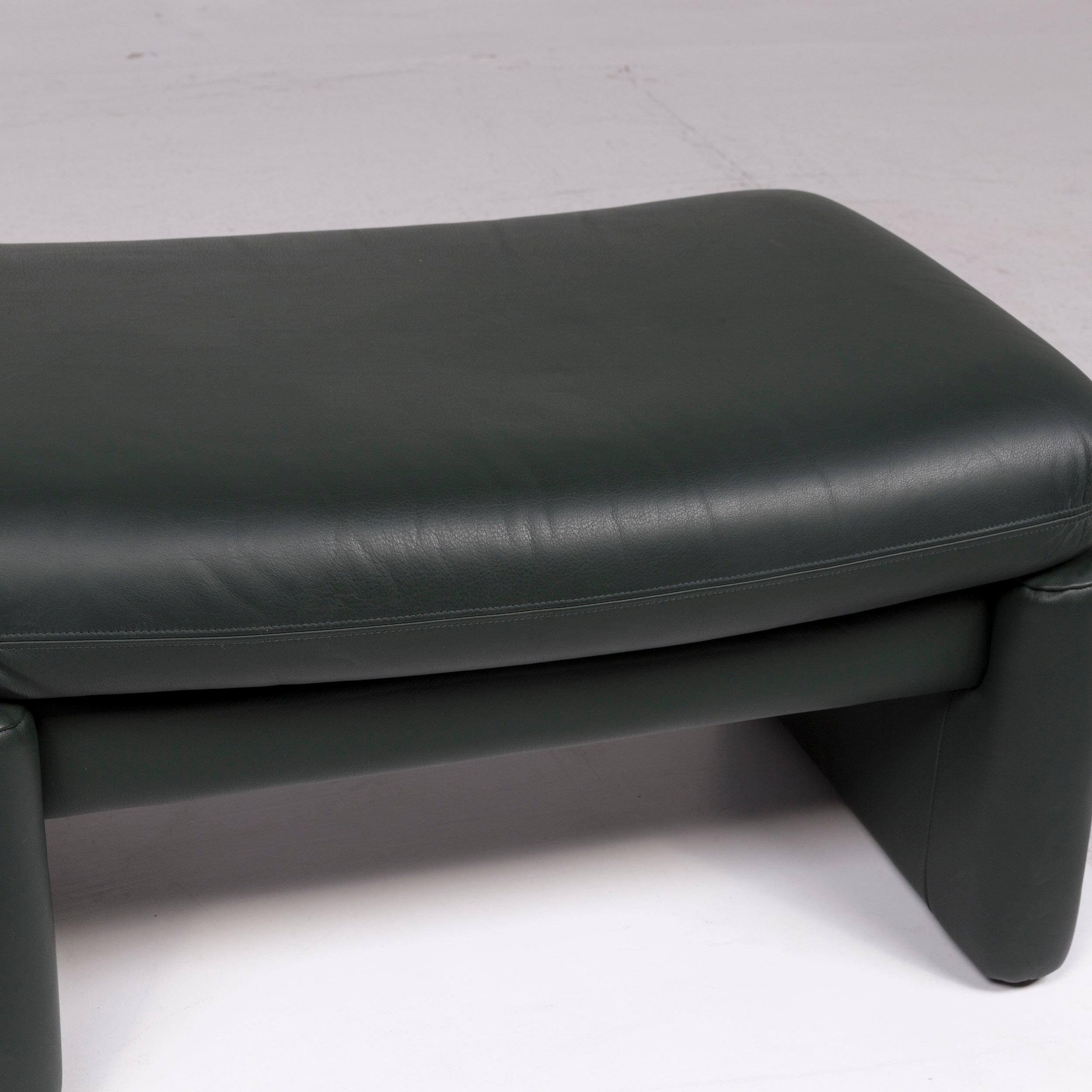 Erpo Leather Sofa Set Green 1 Three-Seat, 1 Two-Seat, 1 Armchair, 1 Stool 12