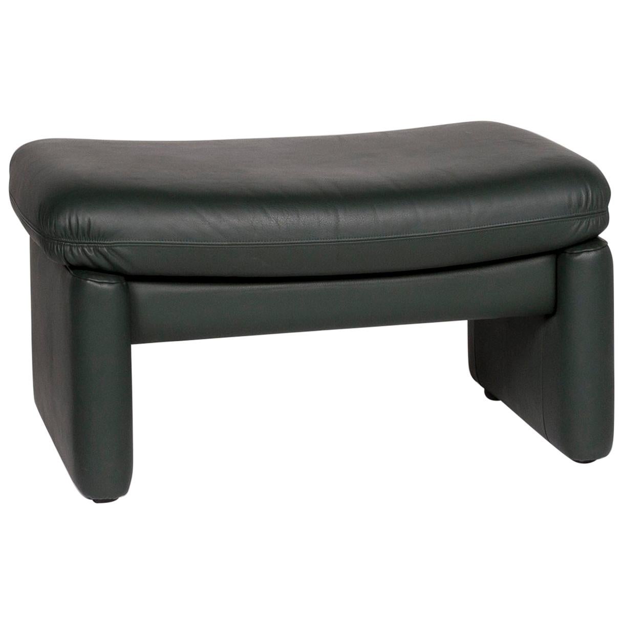 Erpo Leather Stool Green Stool