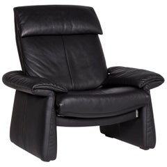 Erpo Lugano Leather Armchair Black Relaxation Function