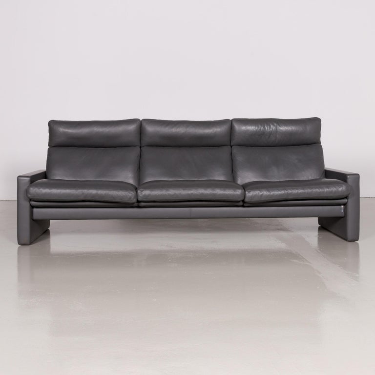 Erpo Manhattan Designer Leather Sofa Set Three Seat And Armchairs Footstools At 1stdibs Erpo Manhattan Designer Leather Sofa, Manhattan Modern White Leather Sofa Set