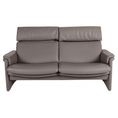 Erpo Monte Carlo Leather Sofa Gray Two-Seater Couch Function Relaxation Function