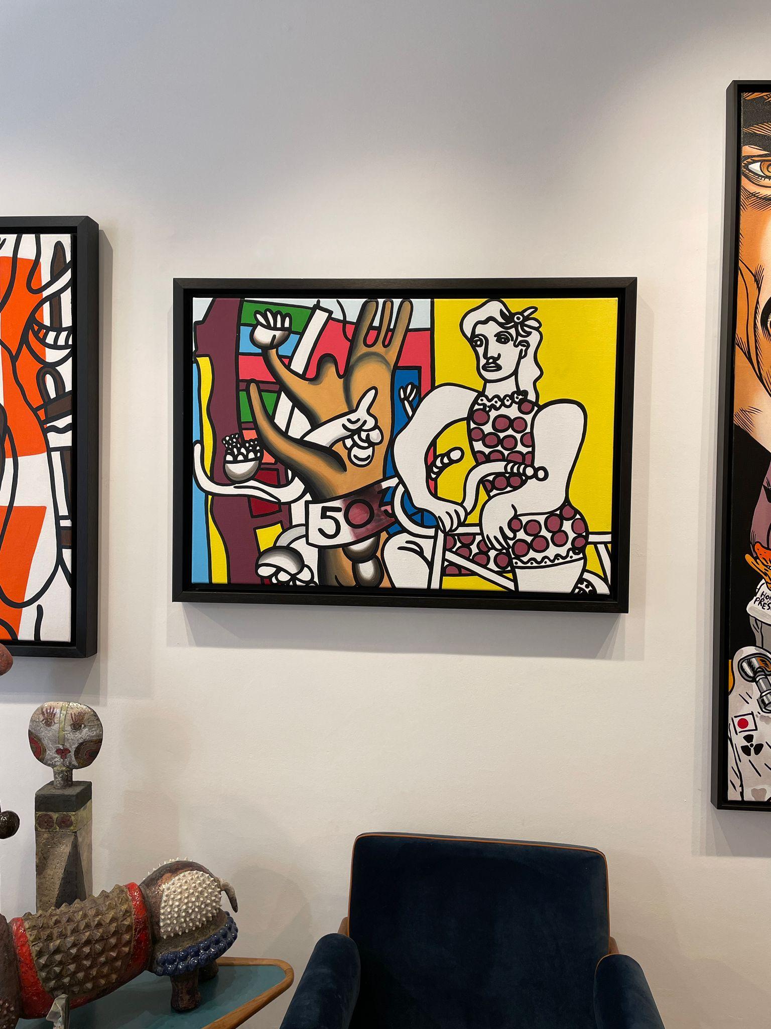 untitled - Painting by Erró