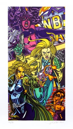 Catman, Pop Art Print by Erró
