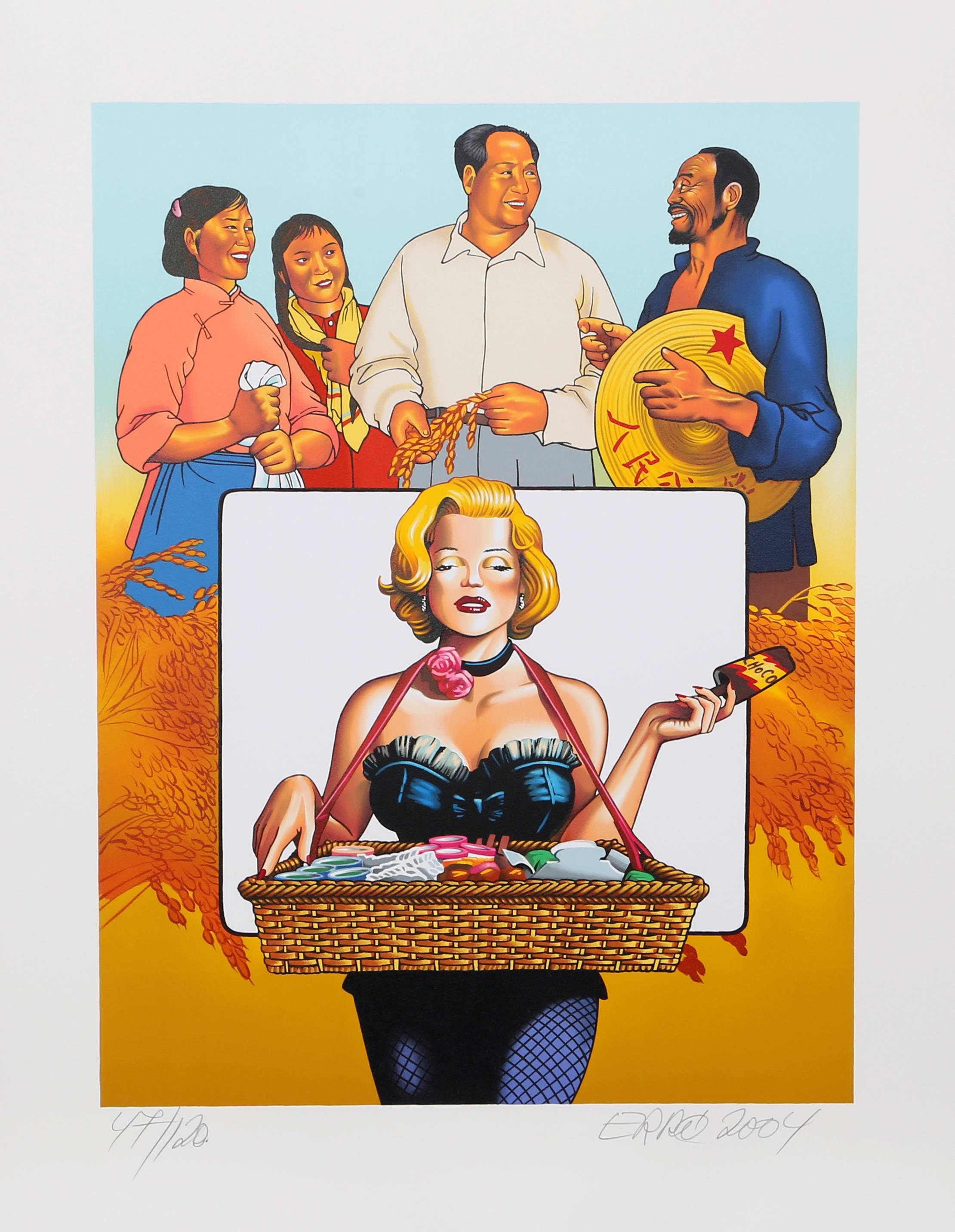 "Ice Cream for Mao", Pop Art Print by Erró