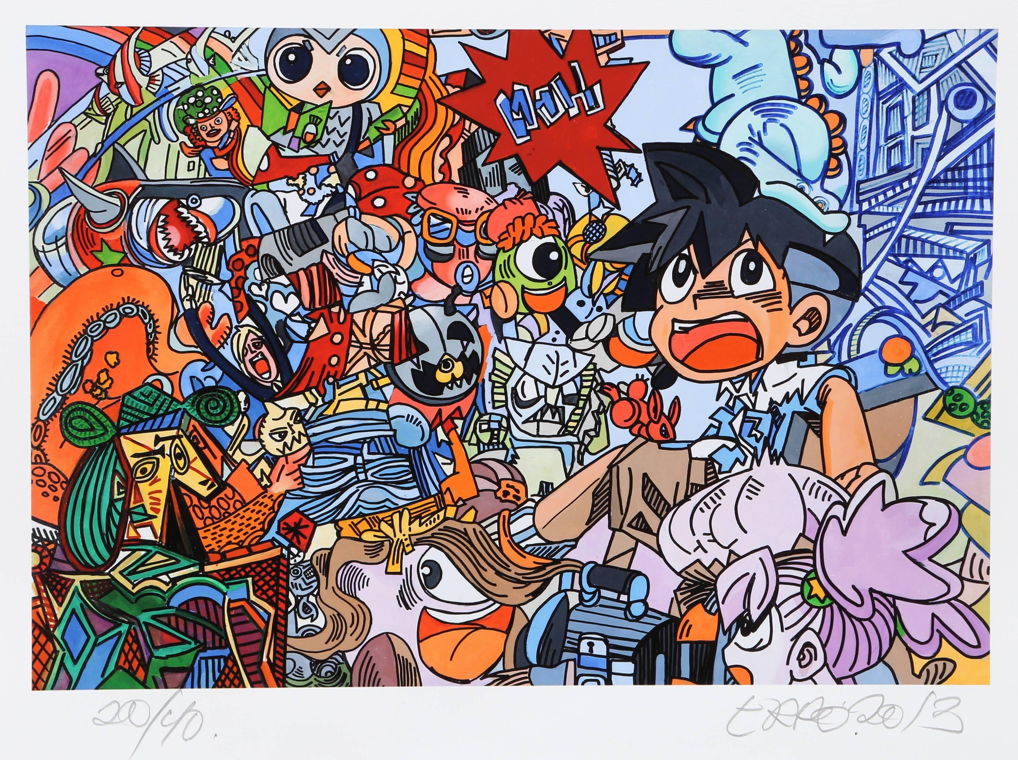 Erro Le Petit Manga Picasso Pop Art By Erro At 1stdibs