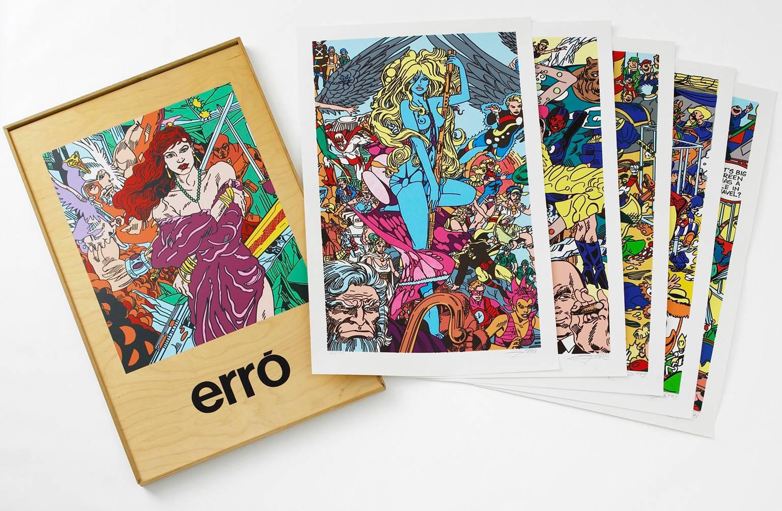 Figurative Print de Erró - Las mujeres fatales