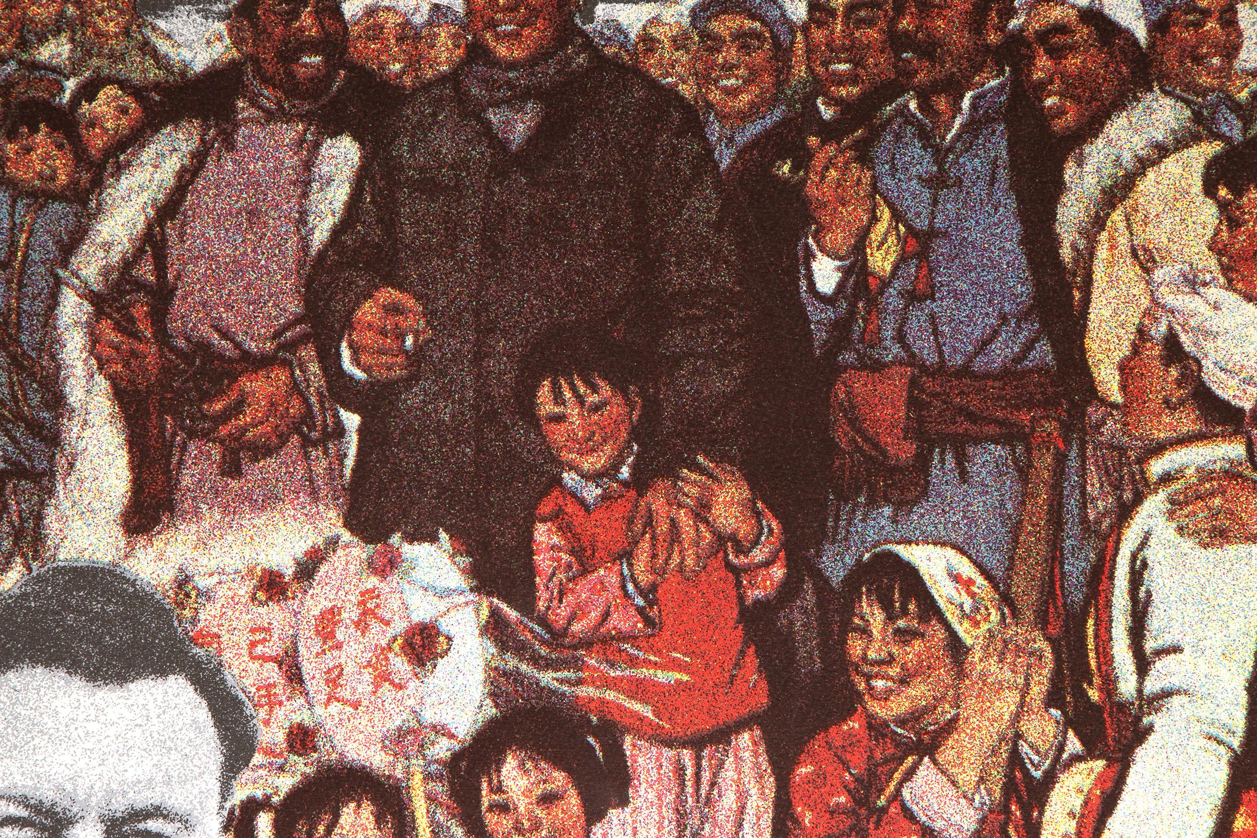 Mao's World Tour - Jerusalem, sérigraphie pop art d'Erro - Print de Erró