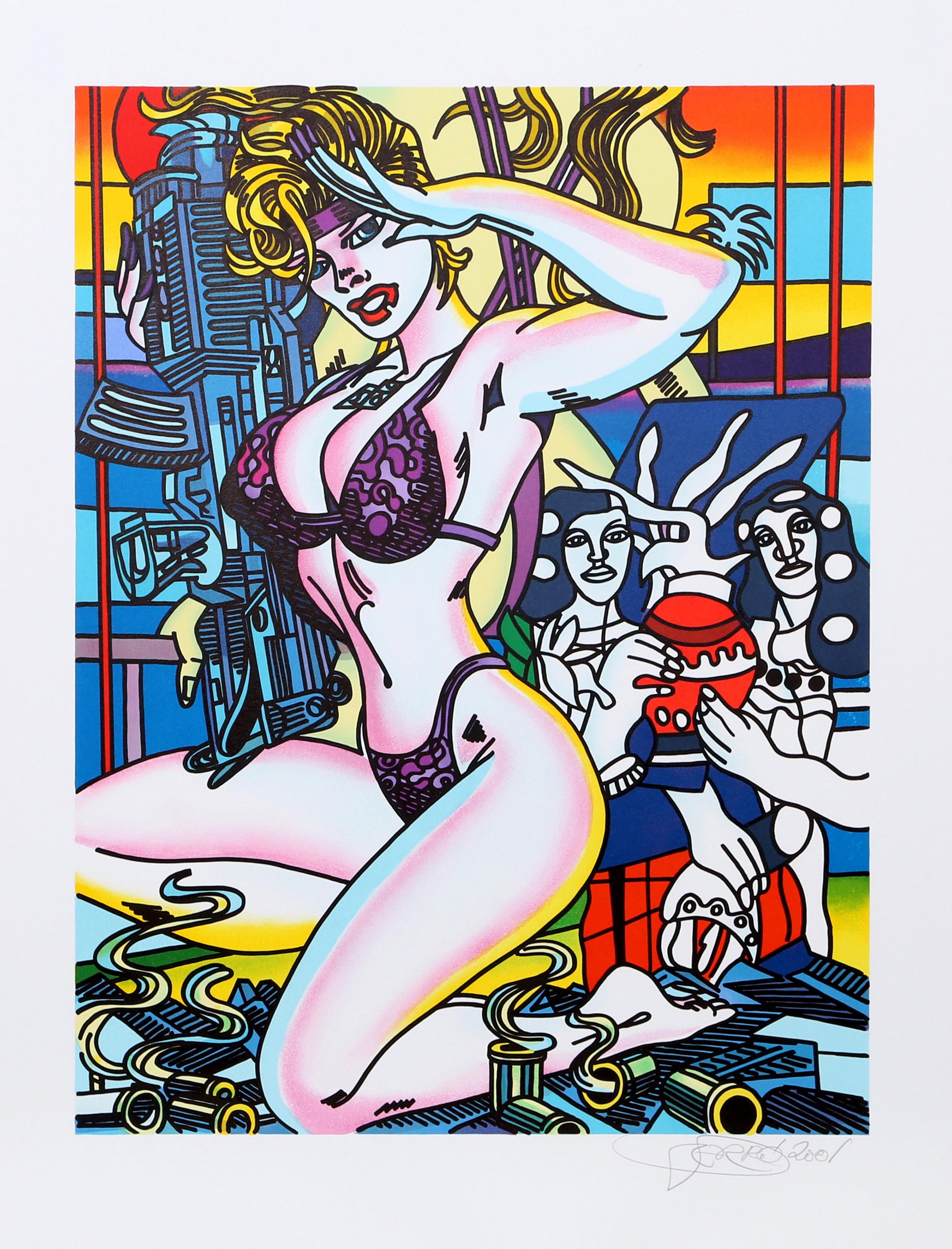 The War of Stars, Pop Art Lithograph by Erró